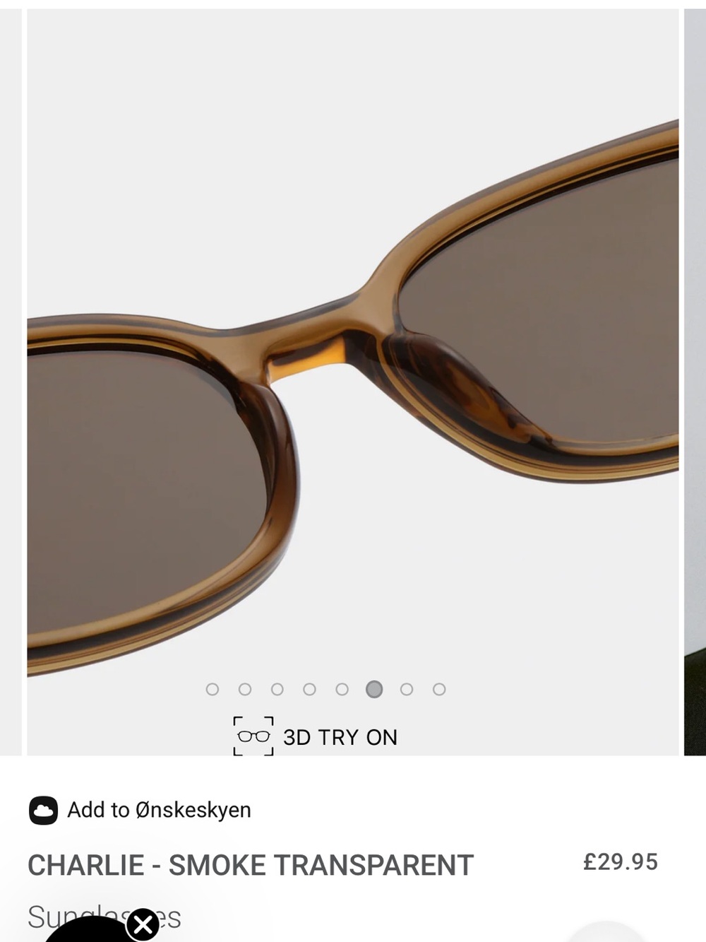 A.KJAERBEDE Sunglasses CHARLIE - SMOKE TRANSPARENT - Picture 5 of 8